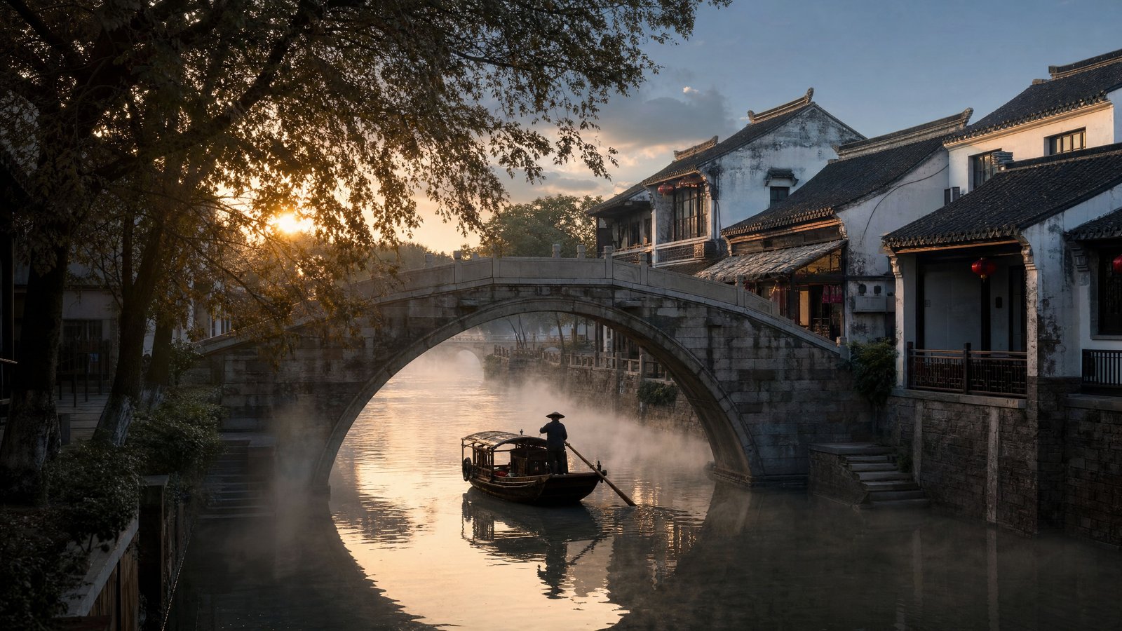 Zhujiajiao Water Town · Departure — China — Muslim travel destination